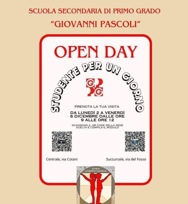 locandina studente per un giorno